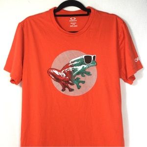 Oakley T-Shirt Graphic Frog Wearing Shades Sunglasses